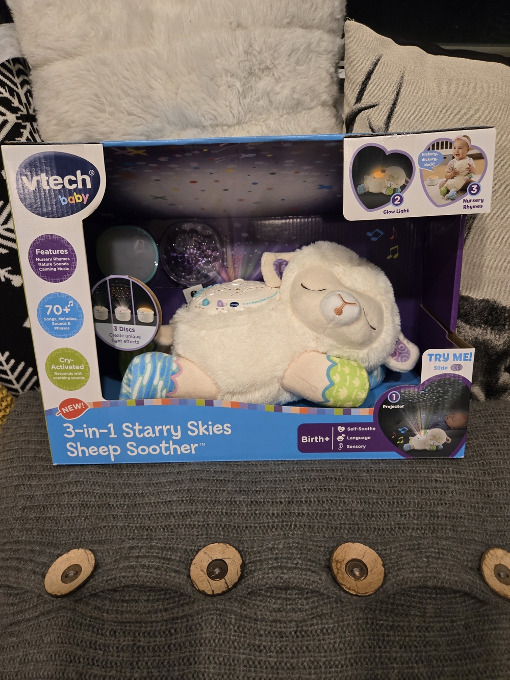 VTech Baby 3-in-1 Starry Skies Sheep Soother - White Plush